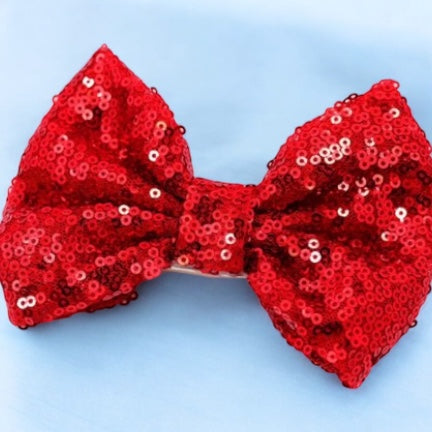 Red Sequin Magnet Bow